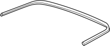 92241502 Convertible Top Seal (Rear)