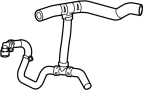 Image of Radiator Coolant Hose (Upper) image for your 2017 Cadillac CT6 Base Sedan  