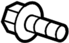 View Bolt. Screw - RD WA HD 6 - LOBE W/SHLDR.  Full-Sized Product Image 1 of 10