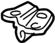 View Hood Latch Striker Plate Full-Sized Product Image 1 of 1
