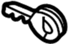 View Glove Box Lock Kit. Vehicle Key.  Full-Sized Product Image