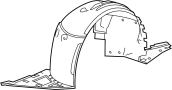 Image of Fender Splash Shield (Front) image for your 2020 Chevrolet Express 3500   