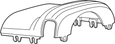 View Steering Column Cover (Upper) Full-Sized Product Image