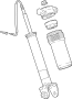 Image of Suspension Shock Absorber (Rear) image for your 2003 Chevrolet Express 2500 LS Extended Passenger Van 6.0L Vortec V8 A/T RWD 