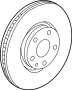 Image of Disc Brake Rotor (Front) image for your 2016 Chevrolet Camaro 6.2L V8 M/T SS Convertible 