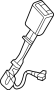 85567565 Seat Belt Receptacle
