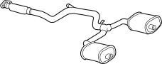 Image of Exhaust Pipe image for your 2021 Chevrolet Camaro 6.2L V8 M/T LT1 Coupe 