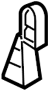 View A/C Refrigerant Line Clip (Upper) Full-Sized Product Image 1 of 2