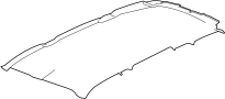 Image of Headliner image for your 2002 Chevrolet Cavalier LS Sedan 2.2L Ecotec M/T 