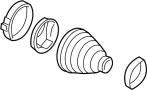 Image of CV Joint Boot Kit image for your 1991 GMC Syclone   