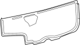 Image of Deflector. Water. Door. (Front). Insulation used inside. image for your 2020 Chevrolet Corvette   