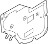 Image of Door Water Deflector (Rear, Lower) image for your 2020 Chevrolet Corvette   