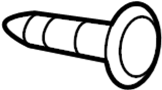 Image of Bolt. Rotor. Brake. Screw. (Front, Rear). Brake Drum Screw. Disc. image for your 2003 Chevrolet Express 2500 Base Extended Passenger Van 5.3L Vortec V8 A/T AWD 