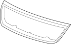 15853884 Grille Molding (Front, Upper, Lower)