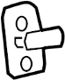 View Door Lock Striker Plate (Lower) Full-Sized Product Image