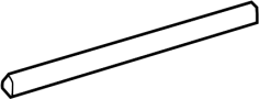 Door Window Belt Weatherstrip (Rear, Upper)