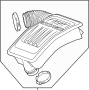 View Air. Intake. Outlet. Engine. Duct. case. Hose. Resonator.  Full-Sized Product Image