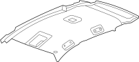 Image of Headliner image for your 2002 Chevrolet Cavalier LS Sedan 2.2L Ecotec M/T 