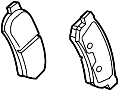 View Disc Brake Pad Set (Rear) Full-Sized Product Image 1 of 1