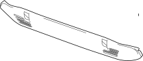 Image of Liftgate Trim Scuff Plate (Rear) image for your 2003 Chevrolet Trailblazer   