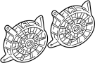 View Engine Cooling Fan Shroud. Fan Blade. Fan guard.  Full-Sized Product Image