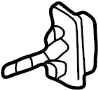 View Body A - Pillar Reinforcement Anchor Plate. Door Hinge Bracket. (Lower) Full-Sized Product Image