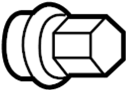 View DECORATIVE/FUNCTIONAL NUT CAP - WHEEL (HEX H.  Full-Sized Product Image