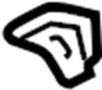 Image of Sun Visor Clip image for your 2002 Chevrolet Cavalier LS Sedan 2.2L Ecotec M/T 
