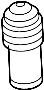 10376406 Suspension Strut Bellows (Rear)