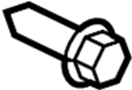Image of Bolt. Screw. Bolt that secures the. image for your 2023 GMC Sierra 2500 HD Pro Extended Cab Pickup 6.6L V8 FLEX A/T 4WD 