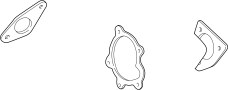 Image of Gasket. Water. Pump. Engine. Backing Plate. set. Contains all gaskets. image for your 1987 Chevrolet Spectrum   