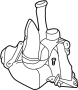 View Engine Air Intake Hose (Front, Rear) Full-Sized Product Image