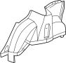 View Wheel Housing Side Panel (Rear) Full-Sized Product Image 1 of 5