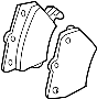 19205632 Disc Brake Pad Set (Rear)