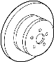 View Disc Brake Rotor (Rear) Full-Sized Product Image 1 of 2