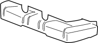 View Seat Cushion Pad (Rear) Full-Sized Product Image 1 of 3