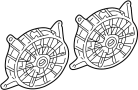 View Engine Cooling Fan Shroud. Fan Blade. Fan guard.  Full-Sized Product Image 1 of 6