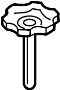 View Spare. Tire. Retainer. Bolt. SPA Wheel Stow. Stud.  Full-Sized Product Image 1 of 2