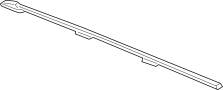 15224020 Roof Luggage Carrier Side Rail