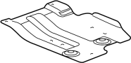 Image of Powertrain Skid Plate (Lower) image for your 2008 Chevrolet Silverado 3500 HD LTZ Extended Cab Pickup Fleetside 6.6L Duramax V8 DIESEL A/T RWD 