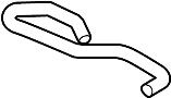 View Radiator Coolant Hose (Upper) Full-Sized Product Image
