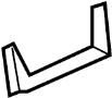 15827132 Seat Hinge Cover (Rear, Lower)