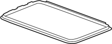 25874712 Lace. Sunroof Molding. Sunroof Opening Trim.