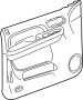 Image of Door Interior Trim Panel image for your 2008 GMC Sierra 1500 WT Crew Cab Pickup Fleetside  