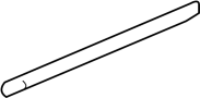 Image of Door Molding (Upper, Lower) image for your 2008 Chevrolet Silverado 1500 LS Crew Cab Pickup Fleetside  