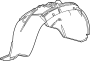 Image of Fender Splash Shield (Front) image for your 2020 Chevrolet Traverse    