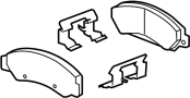 View Disc Brake Pad Set (Front) Full-Sized Product Image