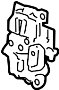 View Lock. Latch. Actuator. (Rear) Full-Sized Product Image