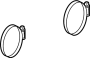View Engine Air Duct Clamp (Front, Rear) Full-Sized Product Image