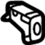View Bracket. Uniside. Fender. (Upper, Lower) Full-Sized Product Image 1 of 4